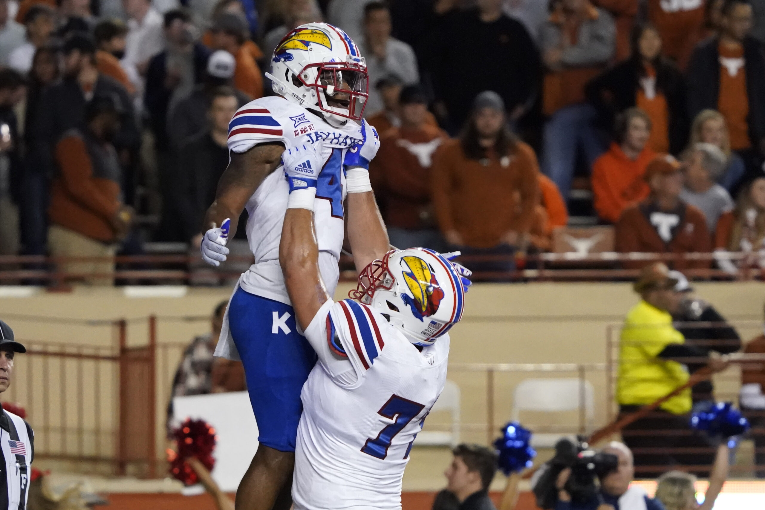 Jayhawks win OT thriller at Texas, ending KU football’s 13year Big 12